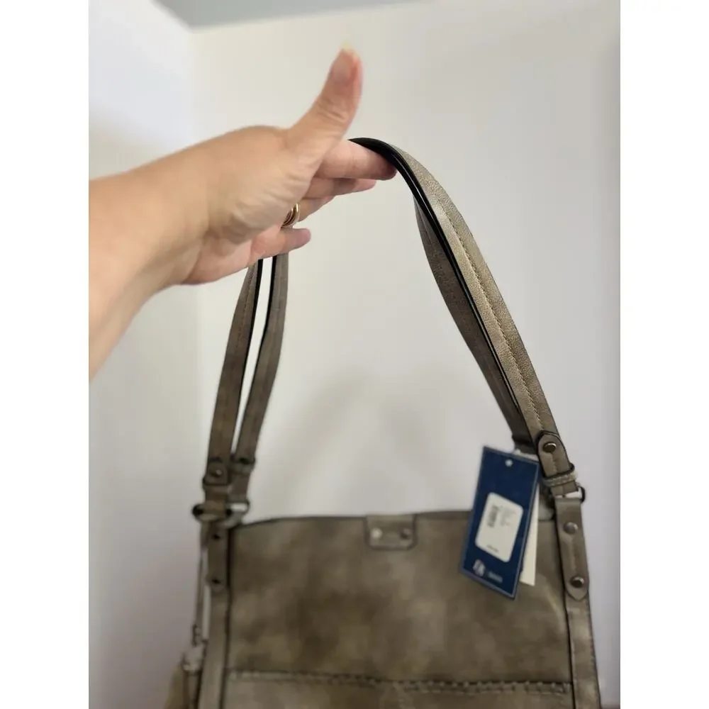 DS Bags Y2K Hobo Taupe Tote Shoulder Bag Detachable Strap Tassel Coin Purse